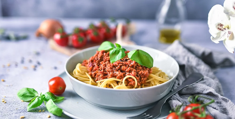 Vege bolognese iz soje - ker boljše ne more