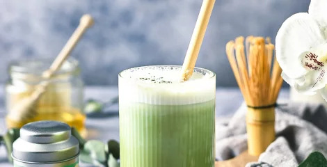 Leden matcha latte
