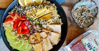 Tofu skleda s kvinojo - lahko, dietno, zdravo