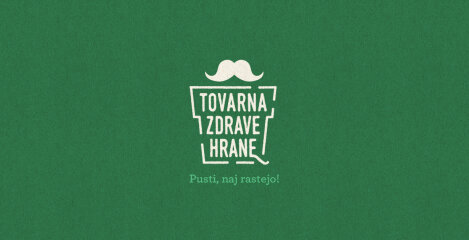 Zeleni vizuali Tovarna Zdrave Hrane z belimi brki in napisom Movember - Ozaveščamo o zdravju moškihpisom Movember - Ozaveščamo o zdravju moških