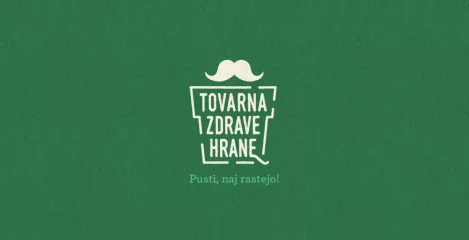 Zeleni vizuali Tovarna Zdrave Hrane z belimi brki in napisom Movember - Ozaveščamo o zdravju moškihpisom Movember - Ozaveščamo o zdravju moških