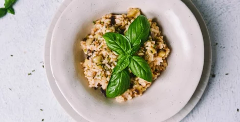 Rižota z jajčevcem – instashop