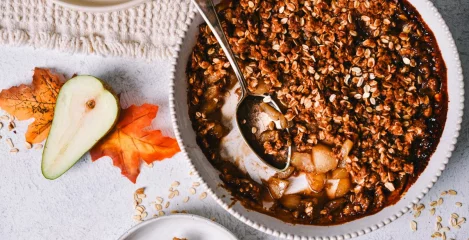 Crumble s hruškami – instashop