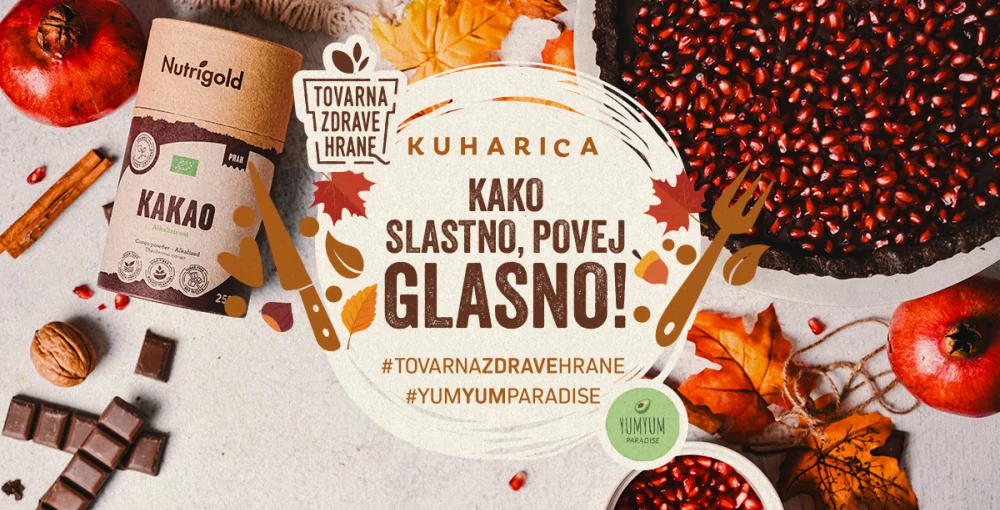 naslovnica kuharice s jesenskimi motivi in šipkom