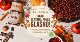 naslovnica kuharice s jesenskimi motivi in šipkom