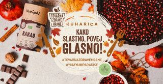 naslovnica kuharice s jesenskimi motivi in šipkom