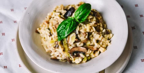 Rižota iz gob in pora – instashop