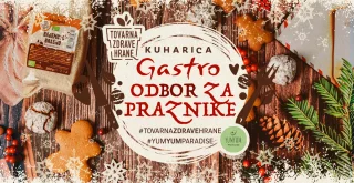Naslovnica kuharice s prazničnimi recepti za božič