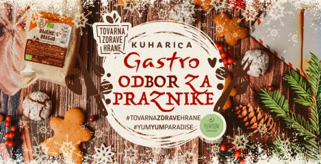 Naslovnica kuharice s prazničnimi recepti za božič
