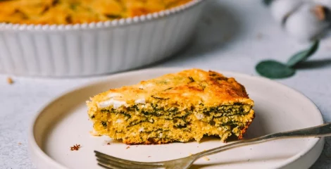 Pita iz polente in špinače – instashop