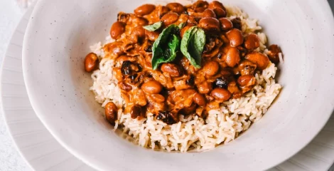 Kremast fižol z rižem – instashop