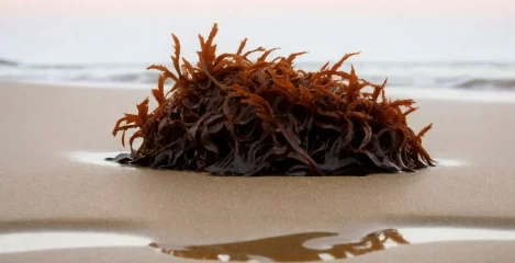 Irski mah na peščeni plaži