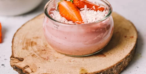 Puding z jagodami in kokosom – instashop