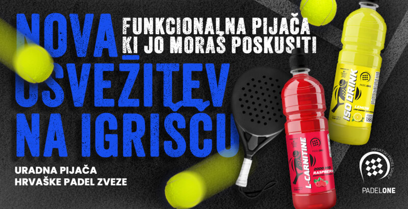 Tvoja skrivnost za najboljše rezultate treninga: PadelONE ISO-Drink in L-Carnitine
