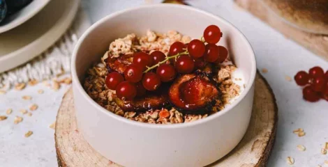 Muesli s pečenimi slivami – instashop