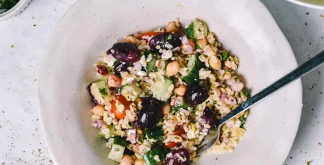 Bulgur solata s pečenim grozdjem – instashop