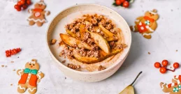 Prosena kaša s karameliziranimi hruškami