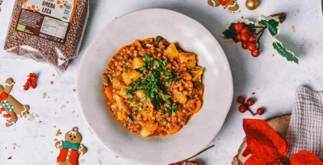 Zimska enolončnica z lečo