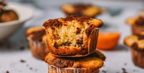 Crumble muffini s čokolado in pomarančo – Instashop