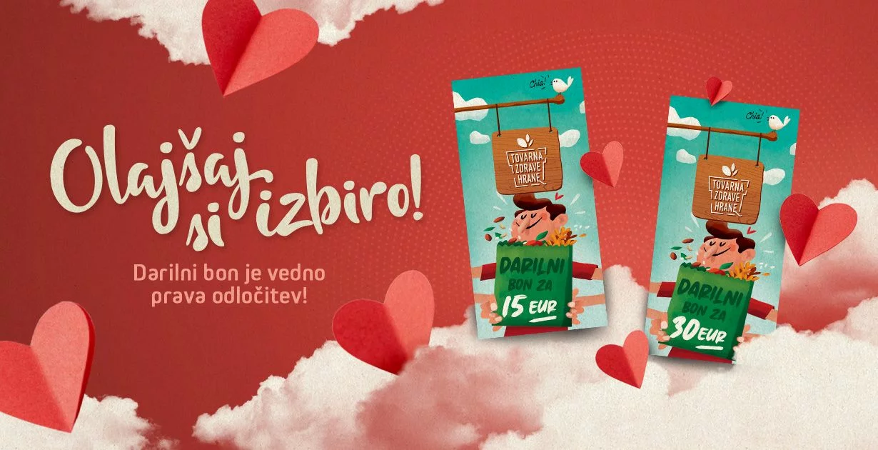 Za obdarovanje svojih boljših polovic nimate idej? Brez skrbi, naši darilni boni so prava rešitev!