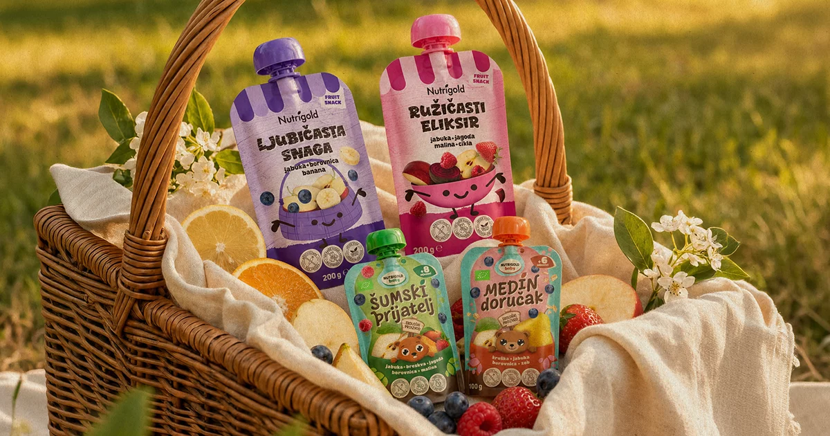 Nutrigold sadne kaše – praktični prigrizki za male in velike brez dodanega sladkorja!