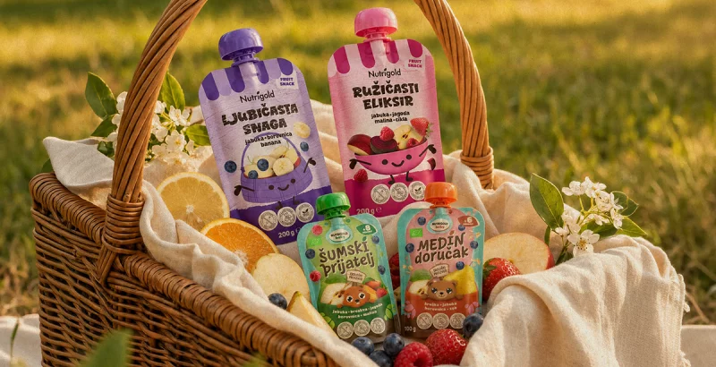 Nutrigold sadne kaše – praktični prigrizki za male in velike brez dodanega sladkorja!