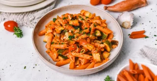 Recept za Ratatouille testenine z rdečo lečo