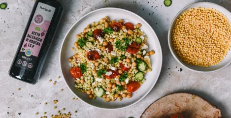 Fregola solata s paradižnikom