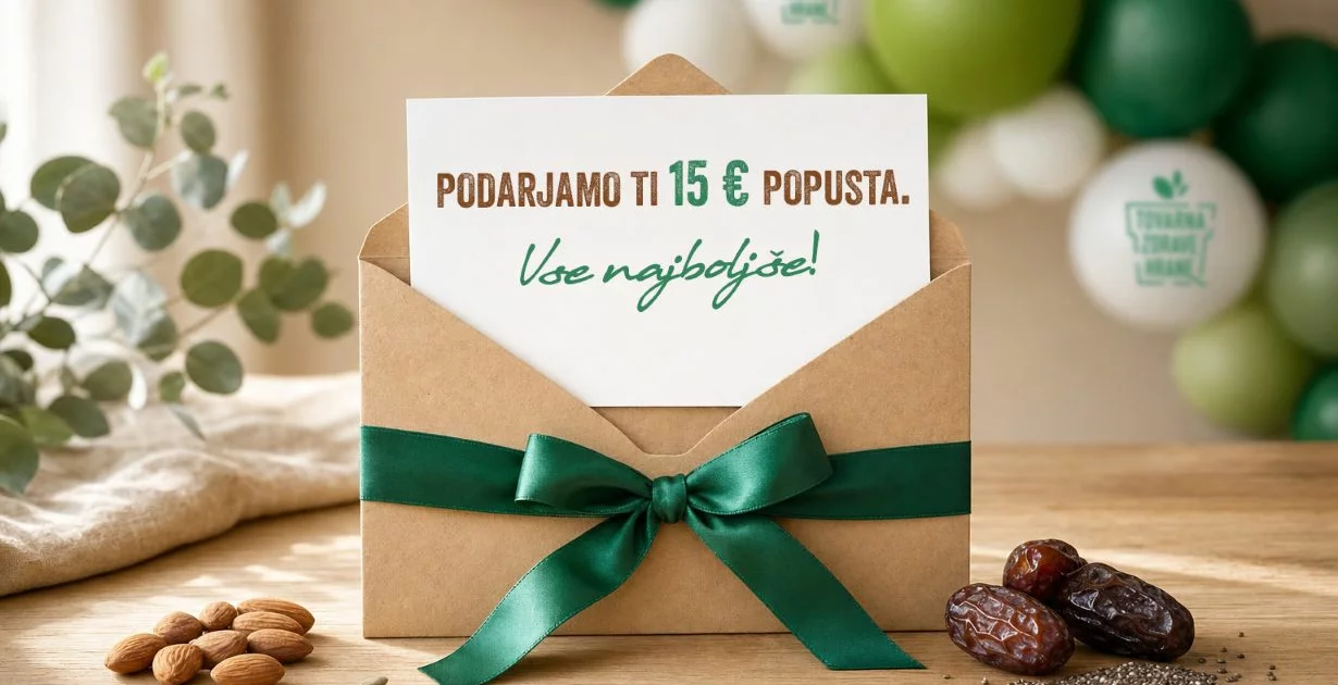 Ob vašem rojstnem dnevu vas Tvornica Zdrave Hrane obdaruje.